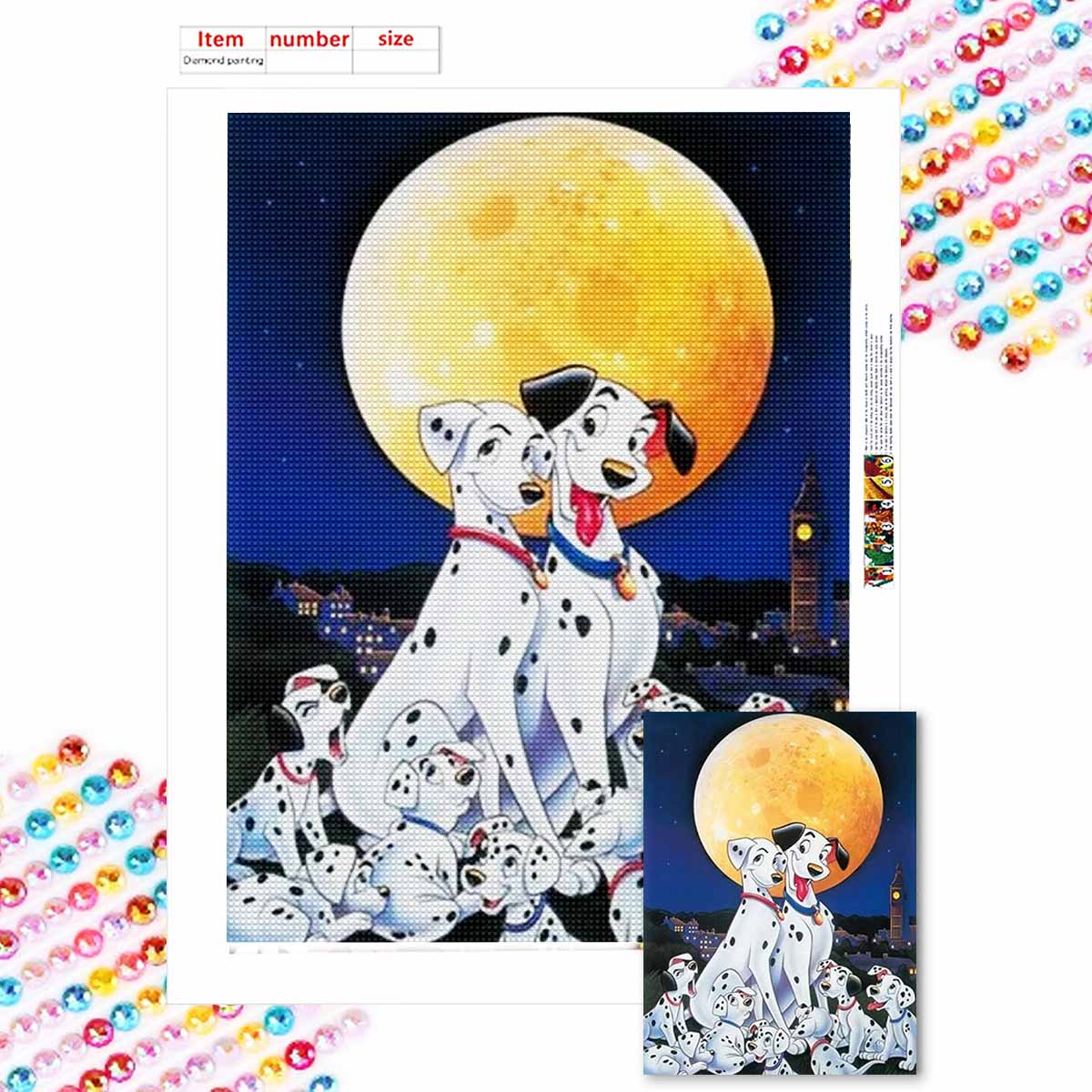 5D DIY Diamond Art Painting Kits for Adults, The Little Dog In The Moonlight Full Round Crystal Diamond Kits for Beginner for Home Wall Decorate Round 20x30cm
5D DIY Diamond Art Painting Kits for Adults, The Little Dog In The Moonlight Full Round Crystal Diamond Kits for Beginner for Home Wall Decorate Round 20x30cm