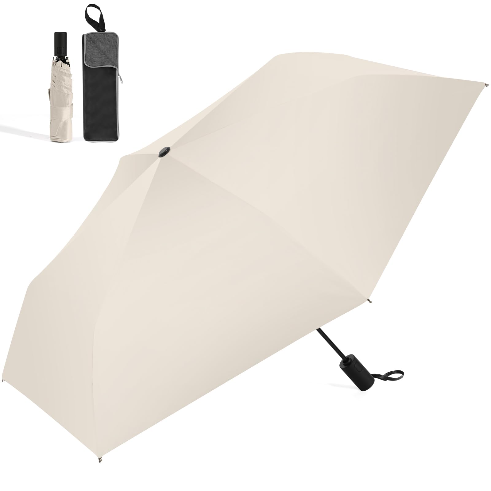 Складной зонт, идеально подходящий для защиты от УФ-лучей и обеспечивающий тепло, подходящий как для солнечной, так и для дождливой погоды. Оснащен автоматическим открытием и закрытием, водоотталкивающим покрытием и а бежевый
Складной зонт, идеально подходящий для защиты от УФ-лучей и обеспечивающий тепло, подходящий как для солнечной, так и для дождливой погоды. Оснащен автоматическим открытием и закрытием, водоотталкивающим покрытием и а бежевый