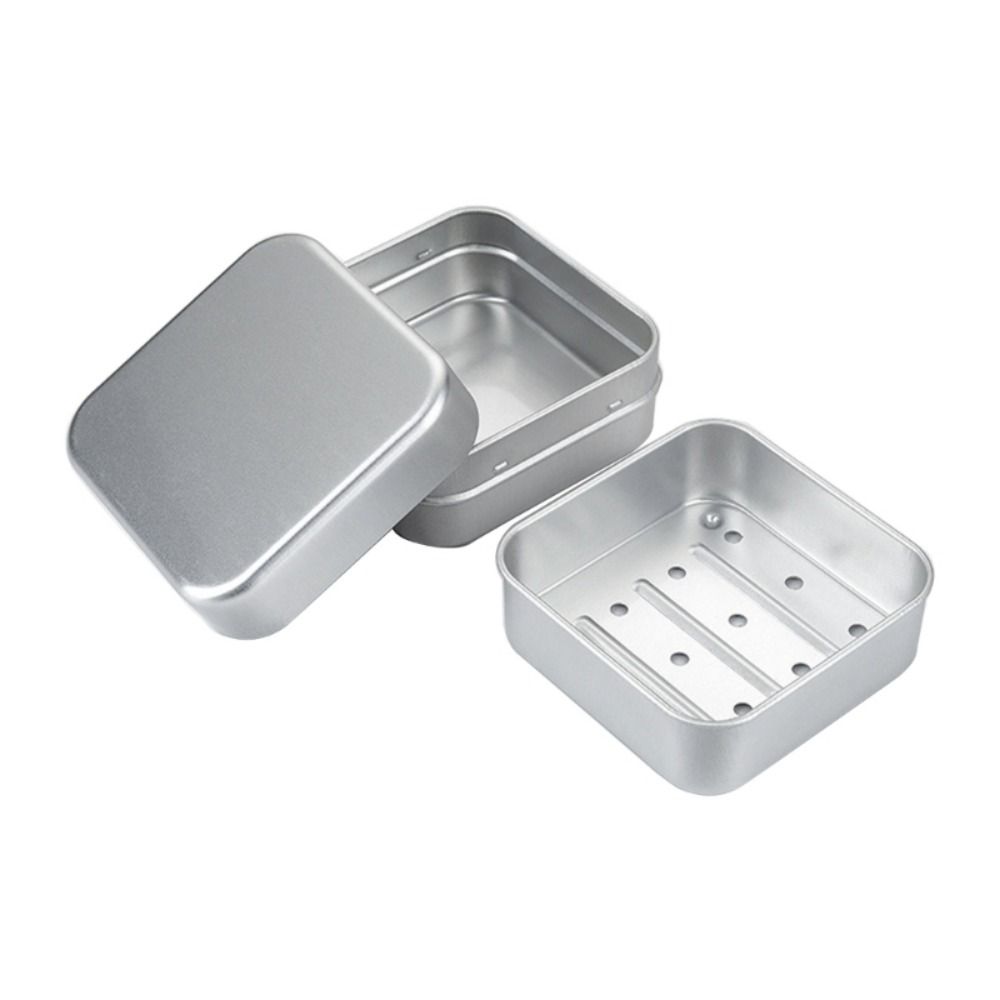 2Pcs Square Aluminum Soap Dish with Drain Rack Soap Box Portable Travel Soap Tray Soap Container 79*79*38mm
2Pcs Square Aluminum Soap Dish with Drain Rack Soap Box Portable Travel Soap Tray Soap Container 79*79*38mm