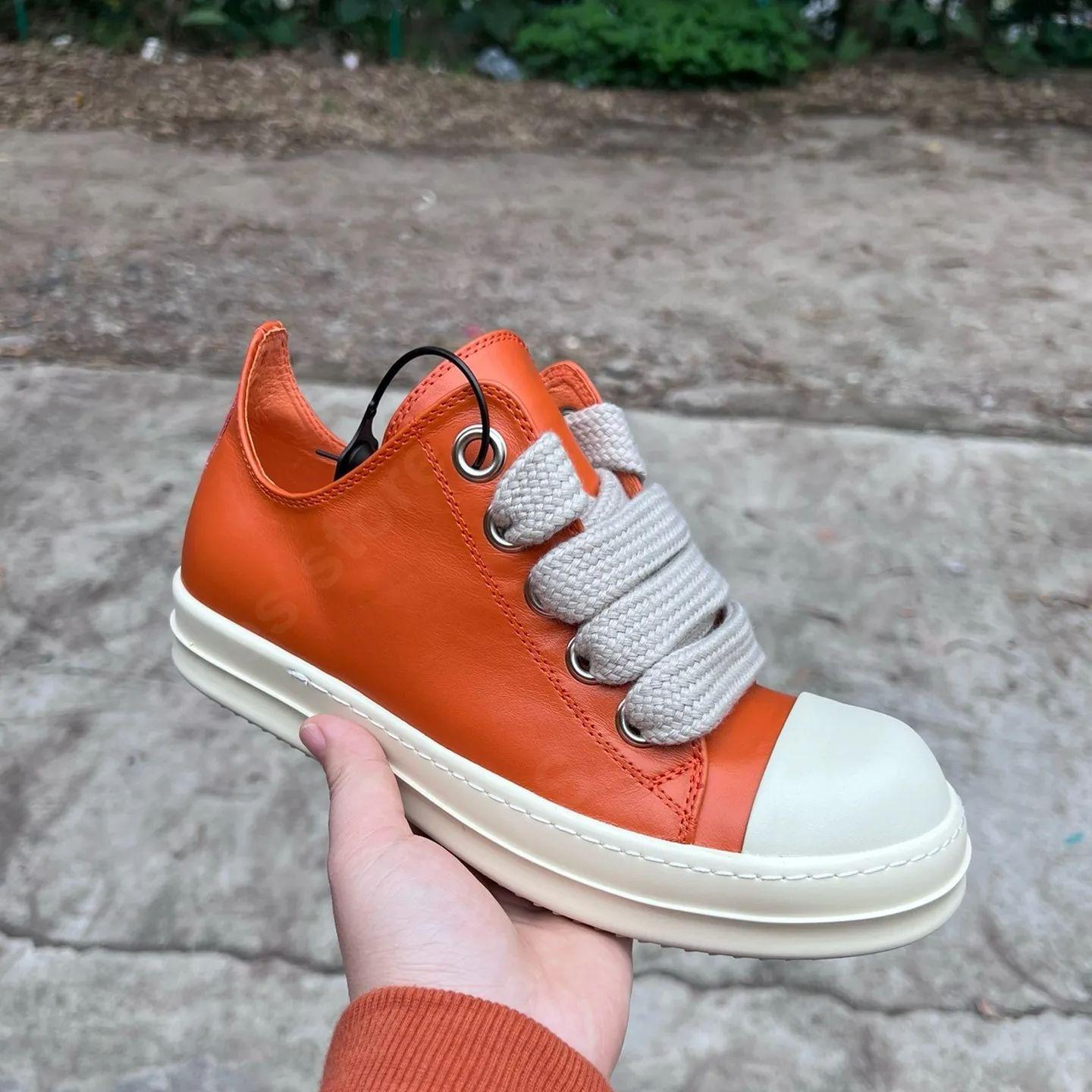 R-o Men Sneaker Orange Leather Low Top Shoe Jumbo Laces Women Sneaker Casual Shoes Classic Design Thick Sole Sneakers 34
R-o Men Sneaker Orange Leather Low Top Shoe Jumbo Laces Women Sneaker Casual Shoes Classic Design Thick Sole Sneakers 34