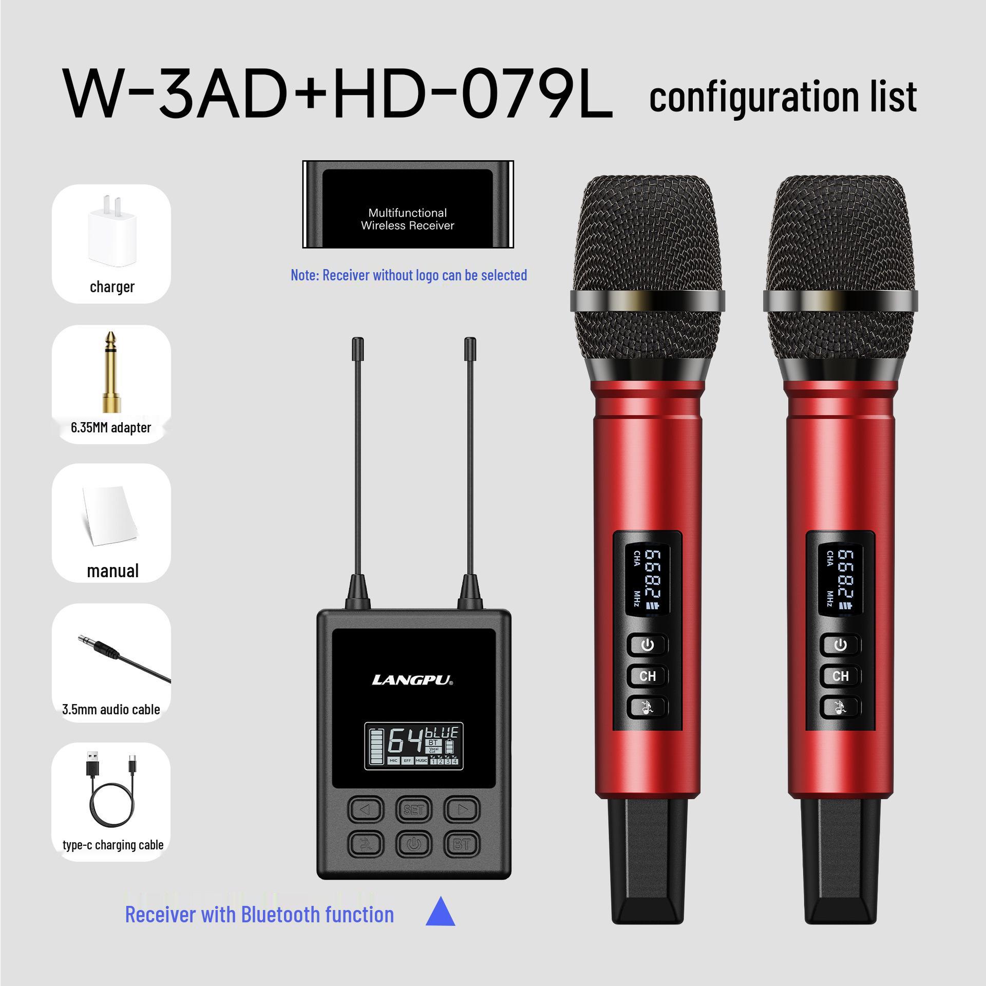 DSP Bluetooth Wireless Microphone with Reverb Echo and Charging for Home Entertainment, KTV, Stage, and Live Streaming Neutral without Logo
DSP Bluetooth Wireless Microphone with Reverb Echo and Charging for Home Entertainment, KTV, Stage, and Live Streaming Neutral without Logo