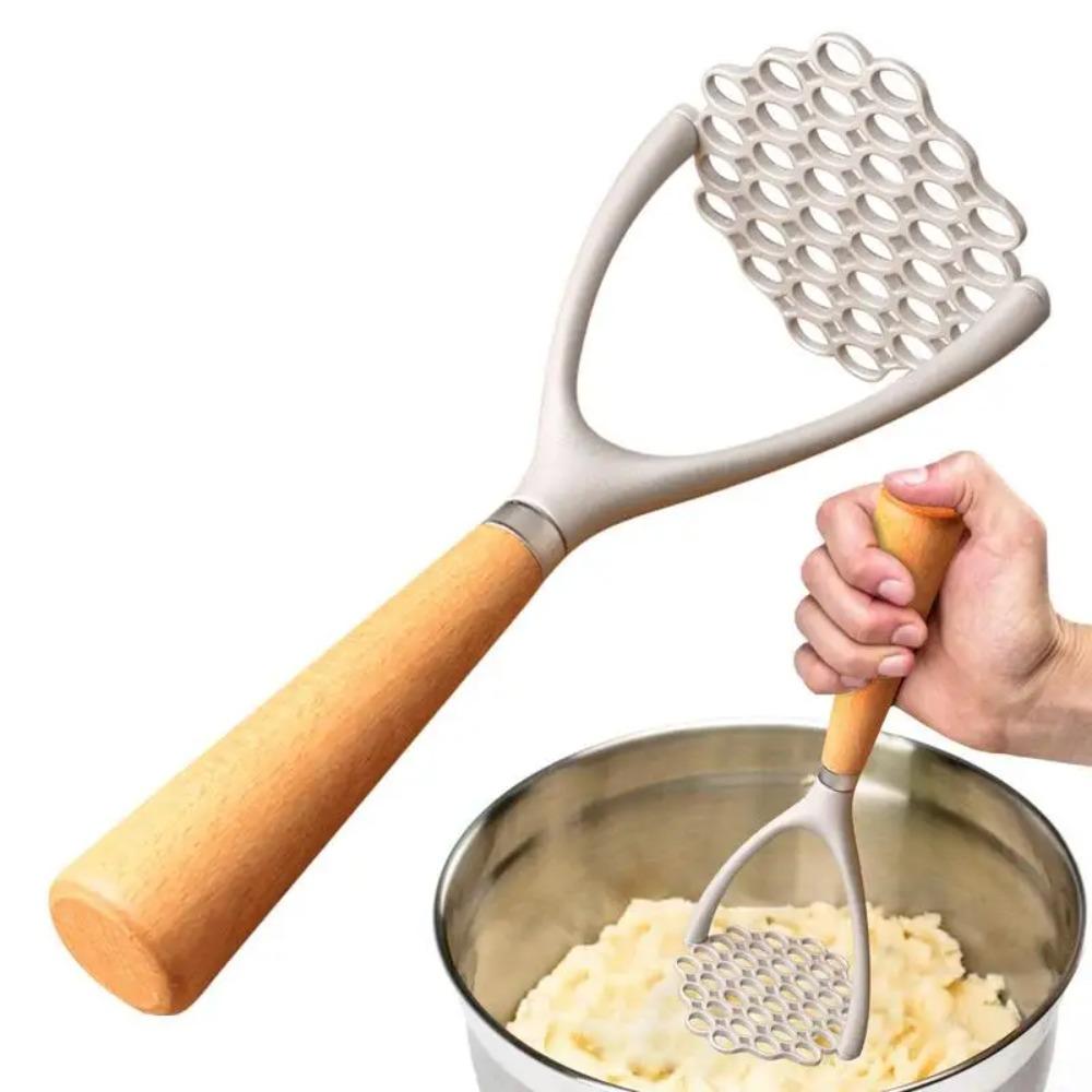 Wooden Handle Potato Masher Manual Garlic Press Kitchen Gadget Vegetable Smasher Mashed Potatoes Potato Masher
Wooden Handle Potato Masher Manual Garlic Press Kitchen Gadget Vegetable Smasher Mashed Potatoes Potato Masher
