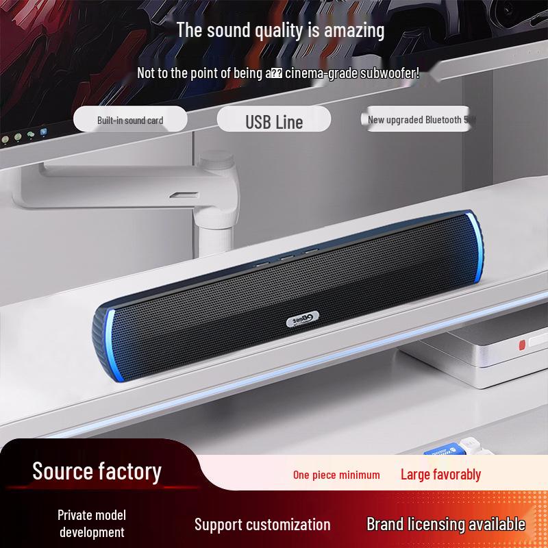 Yinbot D05 Desktop Soundbar with Bluetooth and Wired Connectivity White with Atmosphere Light
Yinbot D05 Desktop Soundbar with Bluetooth and Wired Connectivity White with Atmosphere Light