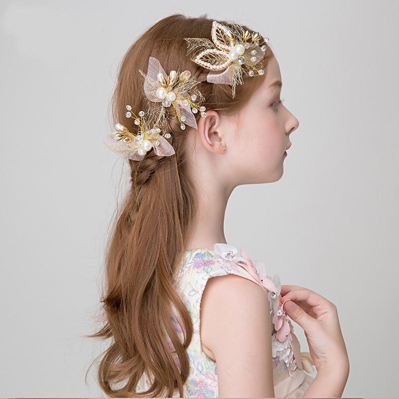 Princess Golden Flower Hairpin - Girls Korean Fabric Hair Comb & Side Clip Golden Fabric Hair Comb 1pc
Princess Golden Flower Hairpin - Girls Korean Fabric Hair Comb & Side Clip Golden Fabric Hair Comb 1pc