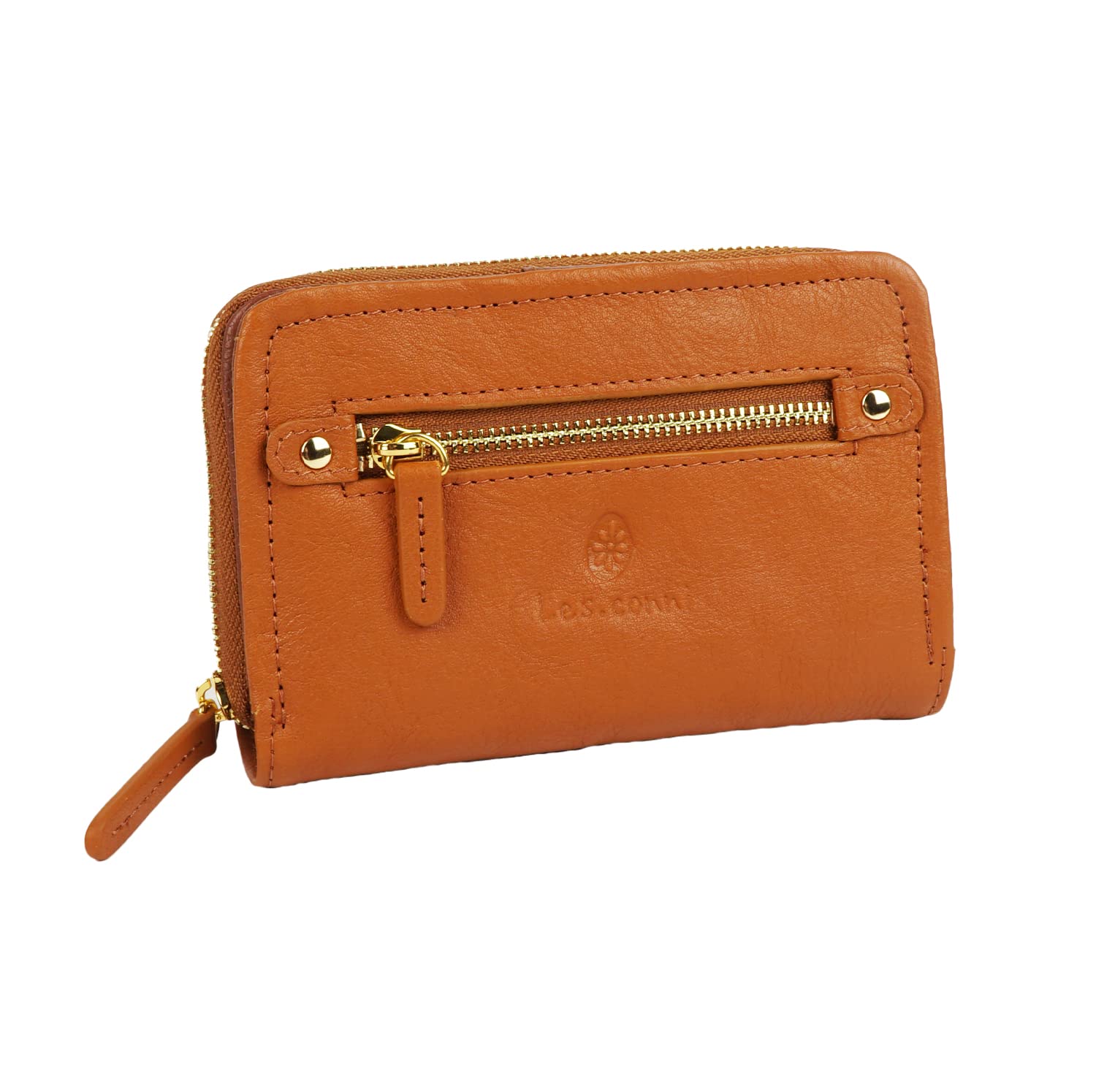 Les.conni Women s Genuine Leather Bifold Wallet with Zip-Around Design, Cowhide Leather, Camel
Les.conni Women s Genuine Leather Bifold Wallet with Zip-Around Design, Cowhide Leather, Camel