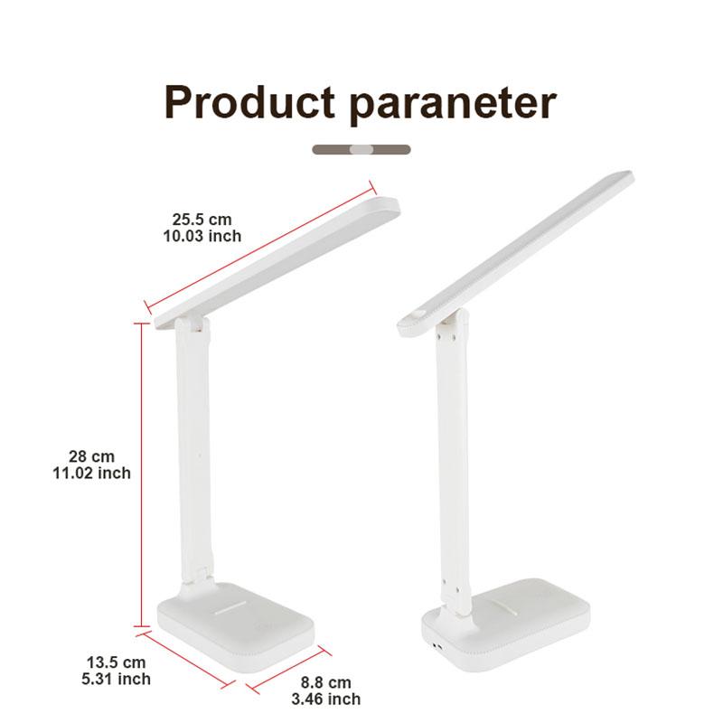 Складная настольная лампа Студенческая лампа для чтения USB перезаряжаемая настольная лампа для защиты глаз Свет для спальни a table lamp белый