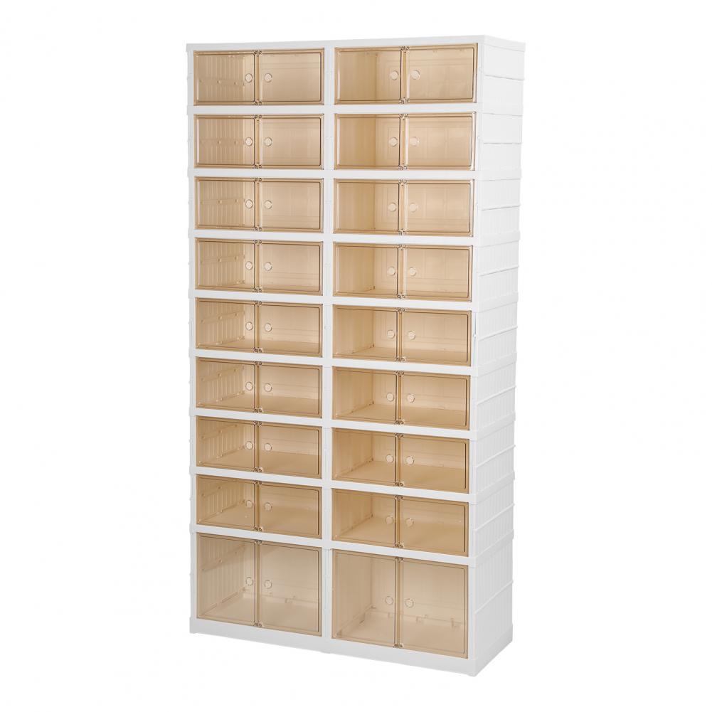 Foldable 9 Tier Shoe Rack Organizer 36 Pairs Plastic Shoe Cabinet with Magnetic Doors Easy Assembly Shoe Shelf for Closet
Foldable 9 Tier Shoe Rack Organizer 36 Pairs Plastic Shoe Cabinet with Magnetic Doors Easy Assembly Shoe Shelf for Closet
