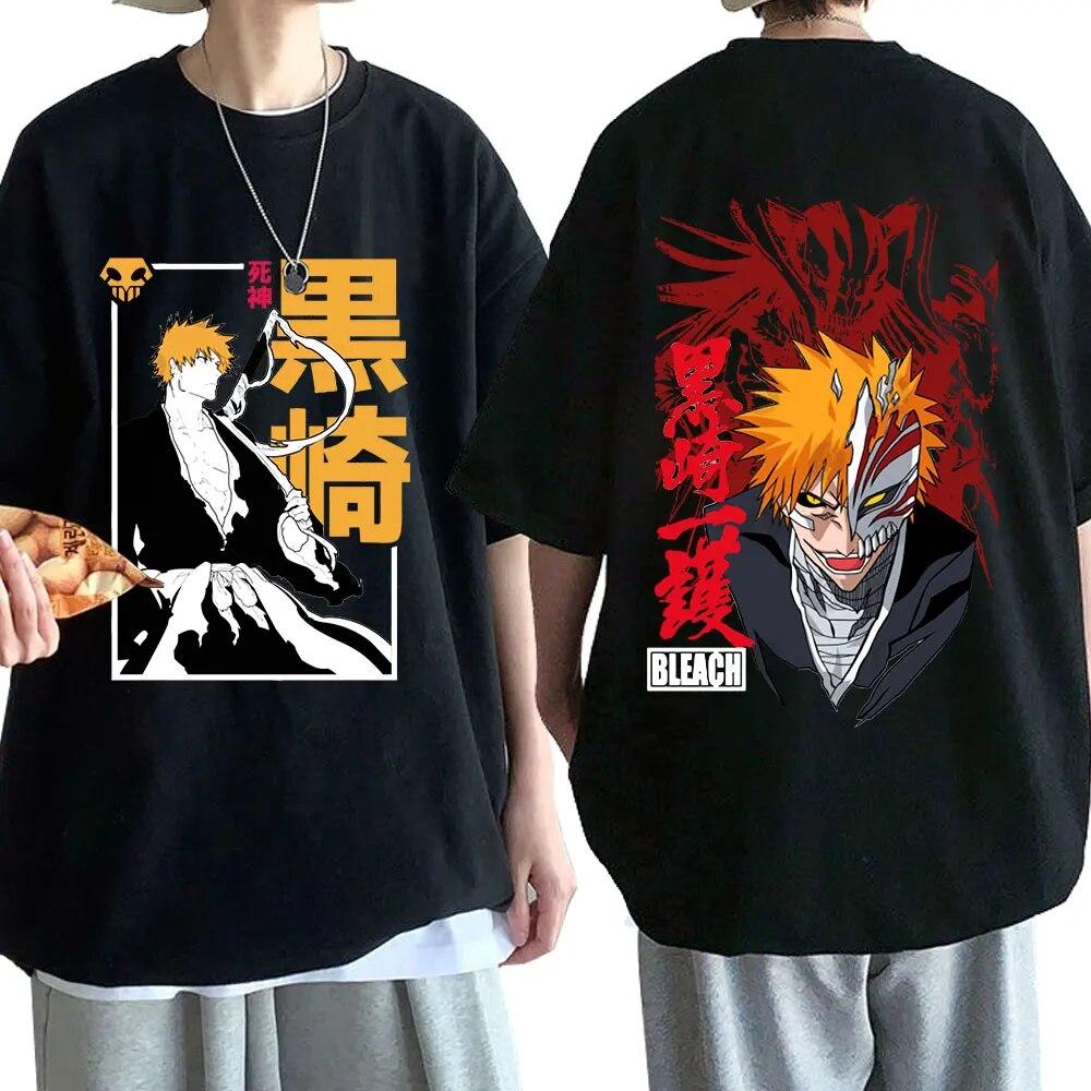 Anime Bleach Kurosaki Ichigo T Shirt Unisex s Fashion Casual Oversized T-shirt Harajuku Vintage Short Sleeve T-shirts Streetwear
Anime Bleach Kurosaki Ichigo T Shirt Unisex s Fashion Casual Oversized T-shirt Harajuku Vintage Short Sleeve T-shirts Streetwear