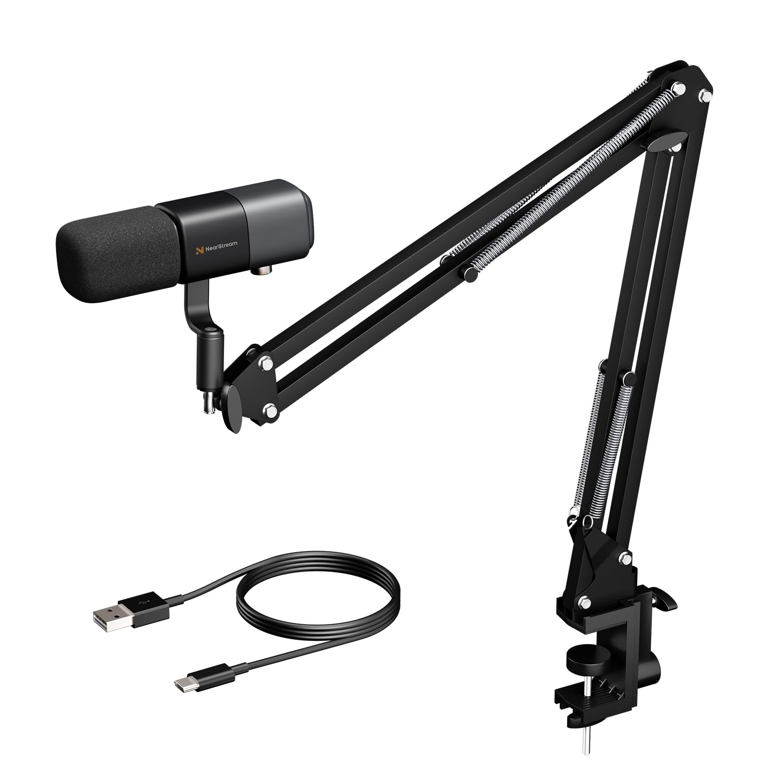 NearStream AM20X USB Condenser Microphone for Super for Home Video and Noise Direct Adjustable Compatible with PC and Includes Boom Arm Stand and Foam чорний
NearStream AM20X USB Condenser Microphone for Super for Home Video and Noise Direct Adjustable Compatible with PC and Includes Boom Arm Stand and Foam чорний