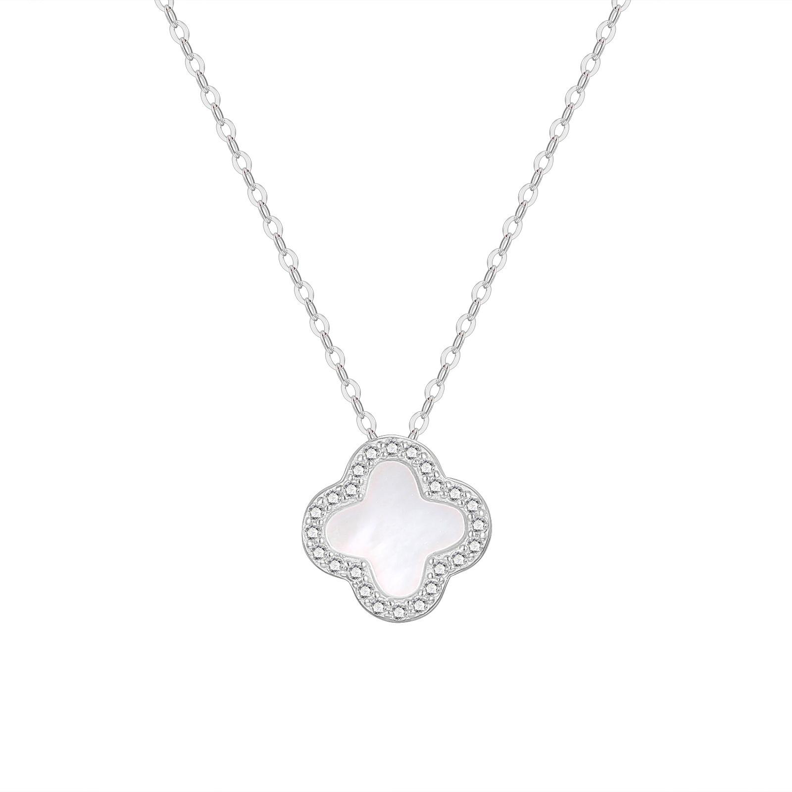 Серебряное ожерелье S925 с микроинкрустацией в виде ракушки и четырехлистного цветка, женская мода, высококачественная подвеска на ключицу, аксессуары 925 Silver белого золота
Серебряное ожерелье S925 с микроинкрустацией в виде ракушки и четырехлистного цветка, женская мода, высококачественная подвеска на ключицу, аксессуары 925 Silver белого золота