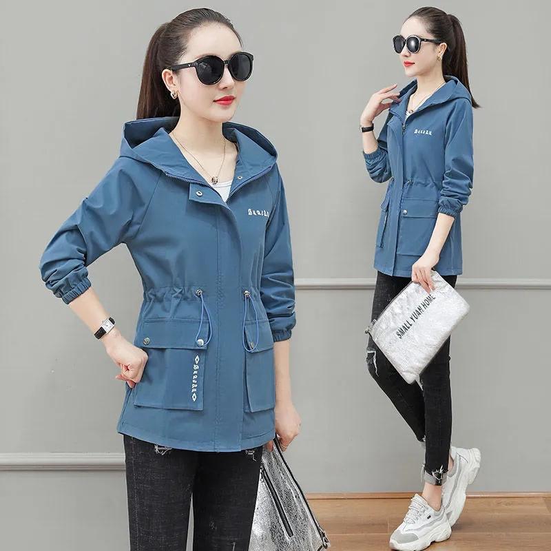 Women s Jacket Spring Autumn Pocket Zipper Long Sleeve Hooded Outwear Coat Loose Sport Windbreaker Jackets Famale 2XL синій
Women s Jacket Spring Autumn Pocket Zipper Long Sleeve Hooded Outwear Coat Loose Sport Windbreaker Jackets Famale 2XL синій