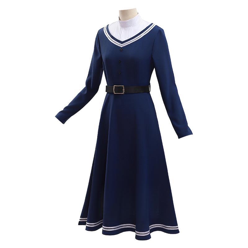 **Frieren Winter Cosplay Costume: Woolen Coat & Autumn/Winter Dress Set** S
**Frieren Winter Cosplay Costume: Woolen Coat & Autumn/Winter Dress Set** S