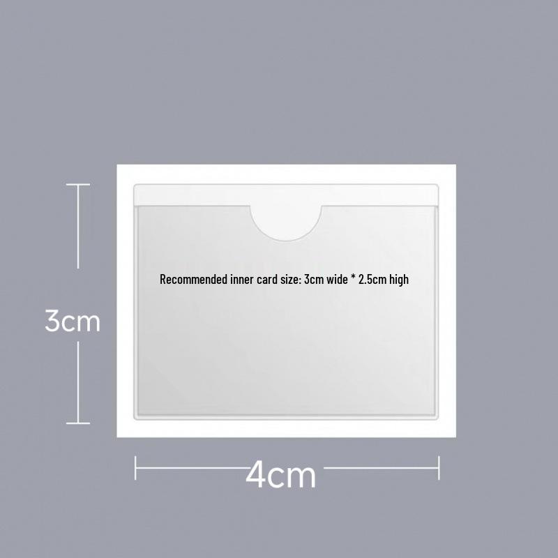 Transparent PVC Adhesive Label Bag and Card Holder for Warehouse Identification
Transparent PVC Adhesive Label Bag and Card Holder for Warehouse Identification