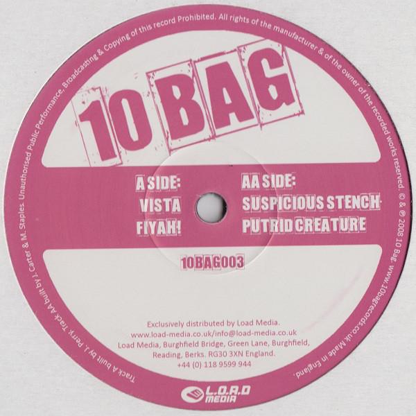 12inch Record VISTA / SUSPICIOUS STENCH - Fiyah! / Putrid Creature 10BAG003 10 Bag Records 2008 UK Dance & Electronica Used
12inch Record VISTA / SUSPICIOUS STENCH - Fiyah! / Putrid Creature 10BAG003 10 Bag Records 2008 UK Dance & Electronica Used