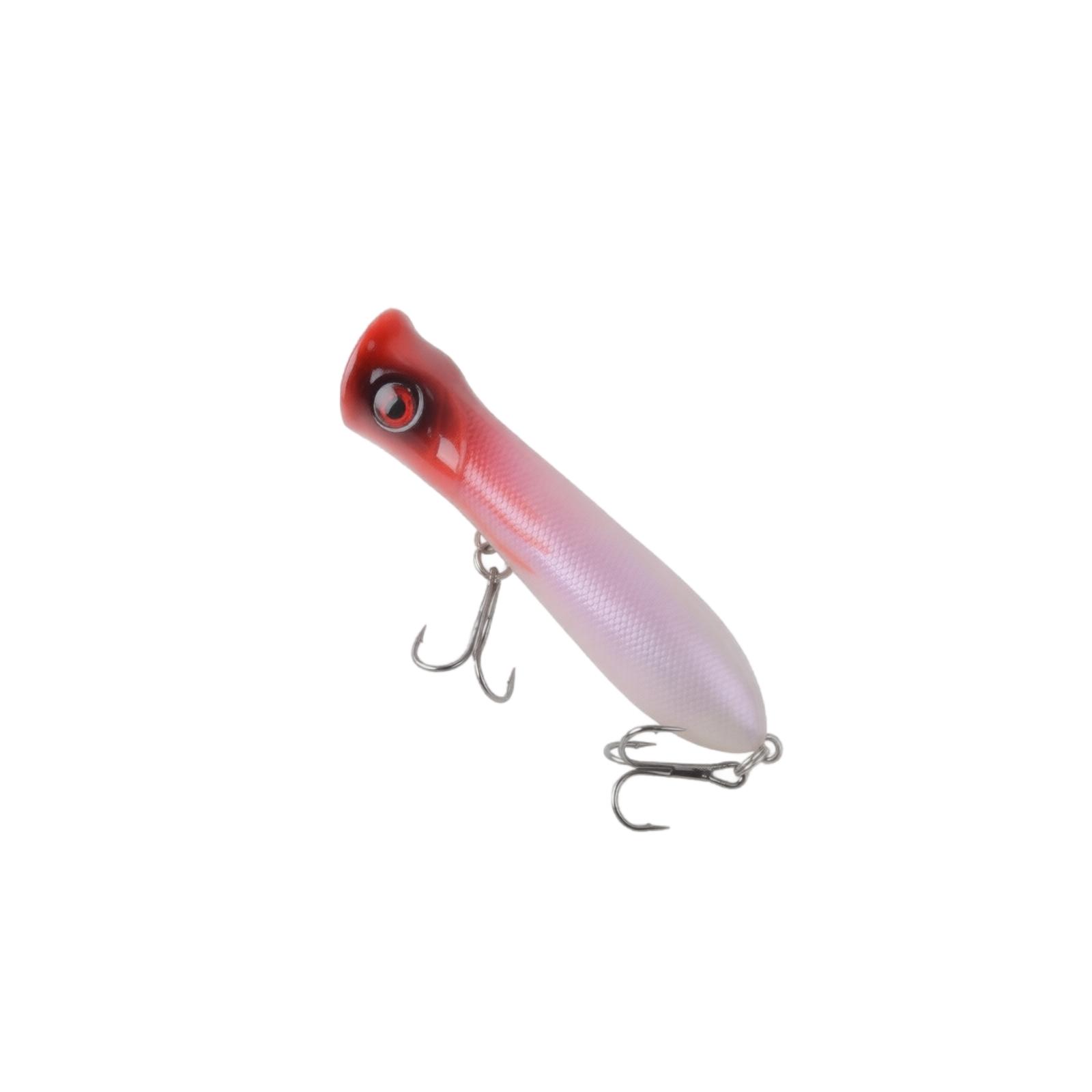 Fishing Lure Floating Surface Popper Bait Hard Plastic Lure with Treble Hooks for Long Distance Casting and Water Surface Action one size
Fishing Lure Floating Surface Popper Bait Hard Plastic Lure with Treble Hooks for Long Distance Casting and Water Surface Action one size