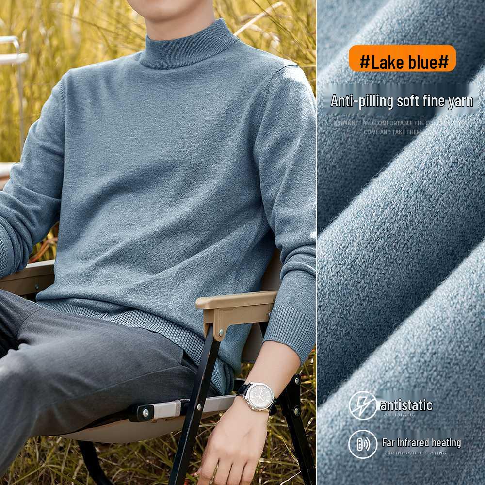 Machine-Washable Men s Luxury Knit Half-High Neck Sweater - Anti-Pilling, Fine Knit, Warm & Thickened for Autumn/Winter. XX-Large
Machine-Washable Men s Luxury Knit Half-High Neck Sweater - Anti-Pilling, Fine Knit, Warm & Thickened for Autumn/Winter. XX-Large