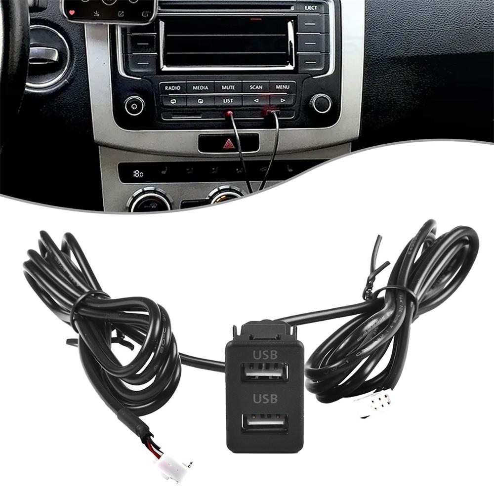 Dash Mount Dual USB Socket Extension Cable 1.2m for Car Charging Mod
Dash Mount Dual USB Socket Extension Cable 1.2m for Car Charging Mod