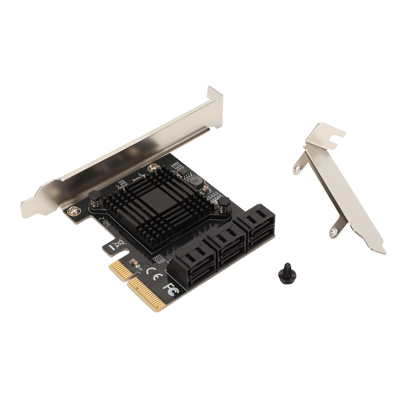 PCI E to SATA 3.0 Expansion Card 6.0Gbps 6 SATA3.0 Interface 4X 8X 16X Great Compatibility PCI E to
PCI E to SATA 3.0 Expansion Card 6.0Gbps 6 SATA3.0 Interface 4X 8X 16X Great Compatibility PCI E to