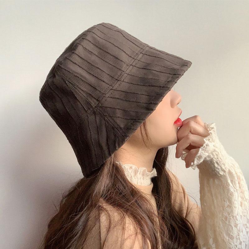 Women Striped Bucket Hat Double-sided Wear Sun Hats Korean Fashion Wild Panama Cap Solid Color Bucket Caps Casual Student Gorro one size
Women Striped Bucket Hat Double-sided Wear Sun Hats Korean Fashion Wild Panama Cap Solid Color Bucket Caps Casual Student Gorro one size