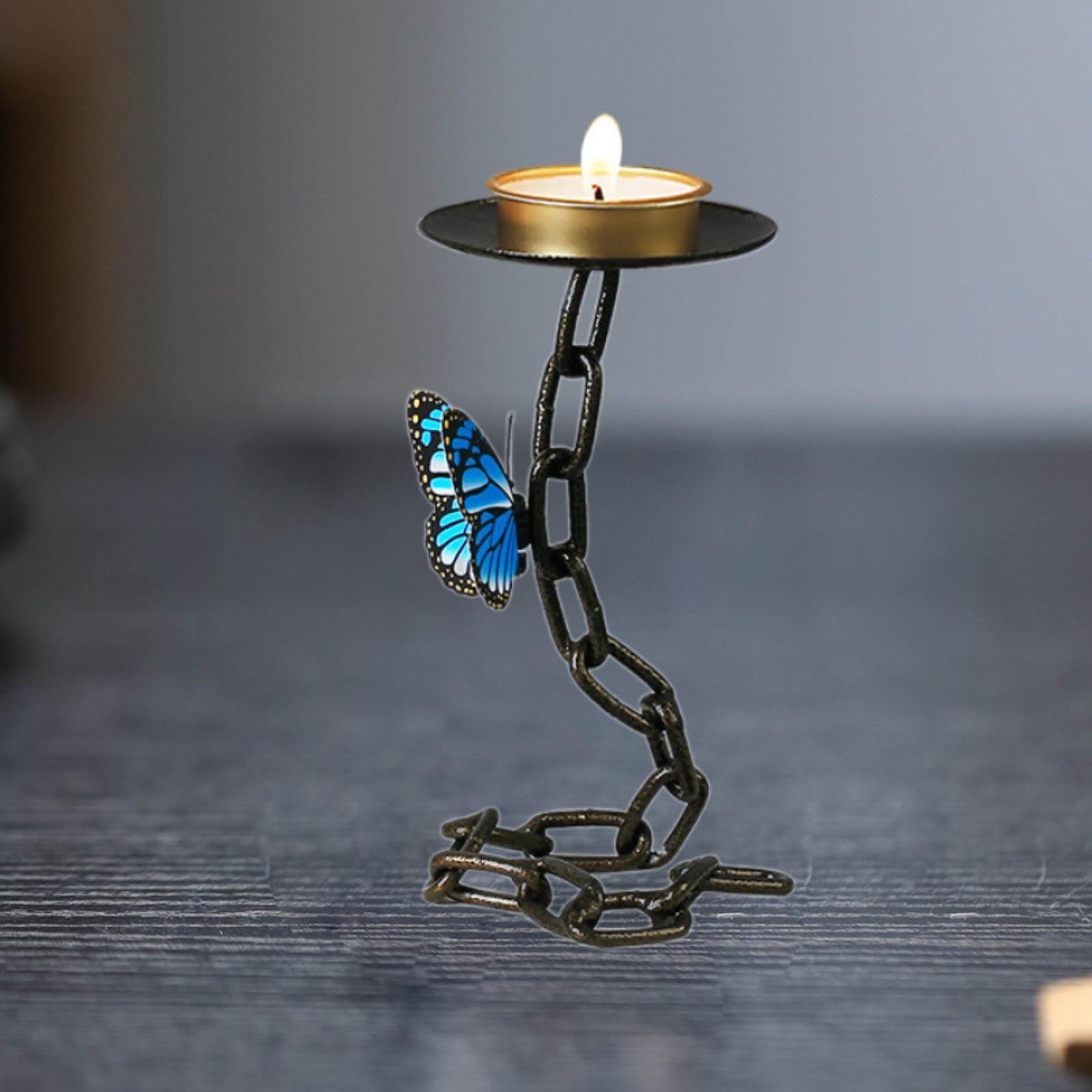 Decorative Iron Candle Holder Butterfly Chain Table Ornament Creative Centerpiece for Bedroom Wedding Party Holiday Celebration
Decorative Iron Candle Holder Butterfly Chain Table Ornament Creative Centerpiece for Bedroom Wedding Party Holiday Celebration
