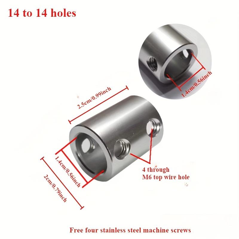 1pc Aluminum Alloy Rigid Coupling Adapter - Dual Sizes, Motor Shaft Reducer Conversion Connector Joint Sleeve
1pc Aluminum Alloy Rigid Coupling Adapter - Dual Sizes, Motor Shaft Reducer Conversion Connector Joint Sleeve
