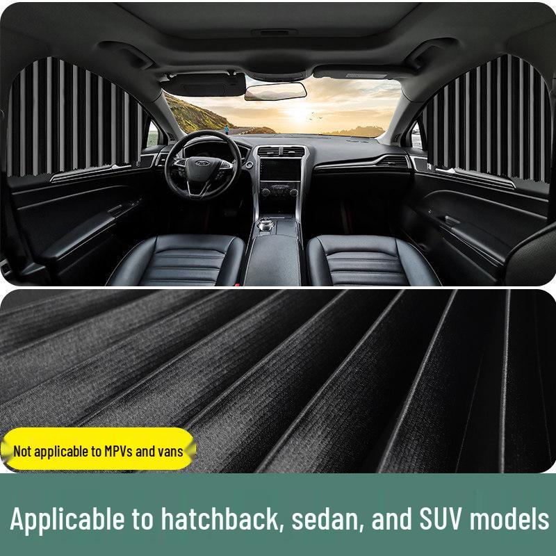 Car Window Privacy Curtain with Strong Magnetic Sun Blocking Shield
Car Window Privacy Curtain with Strong Magnetic Sun Blocking Shield