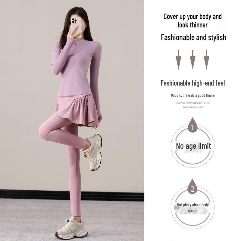 Lulu Women s Spring/Autumn Yoga & Badminton Set: Long-Sleeve Top, Tennis Skirt, and Pants. XL
Lulu Women s Spring/Autumn Yoga & Badminton Set: Long-Sleeve Top, Tennis Skirt, and Pants. XL