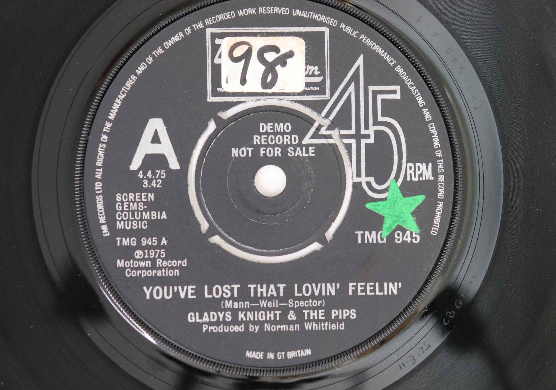 7inch Record GLADYS KNIGHT THE PIPS Youve Lost That Lovin Feelin TMG945PROMO TAMLA MOTOWN 1975 UK SoulFunk Used
7inch Record GLADYS KNIGHT THE PIPS Youve Lost That Lovin Feelin TMG945PROMO TAMLA MOTOWN 1975 UK SoulFunk Used
