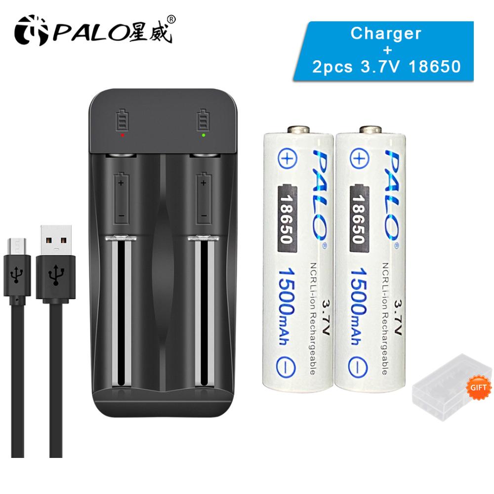 PALO 18650 Батарея 3,7 В литиевая аккумуляторная батарея с остроконечной головкой и зарядным устройством для фонарика чёрный/белый
PALO 18650 Батарея 3,7 В литиевая аккумуляторная батарея с остроконечной головкой и зарядным устройством для фонарика чёрный/белый