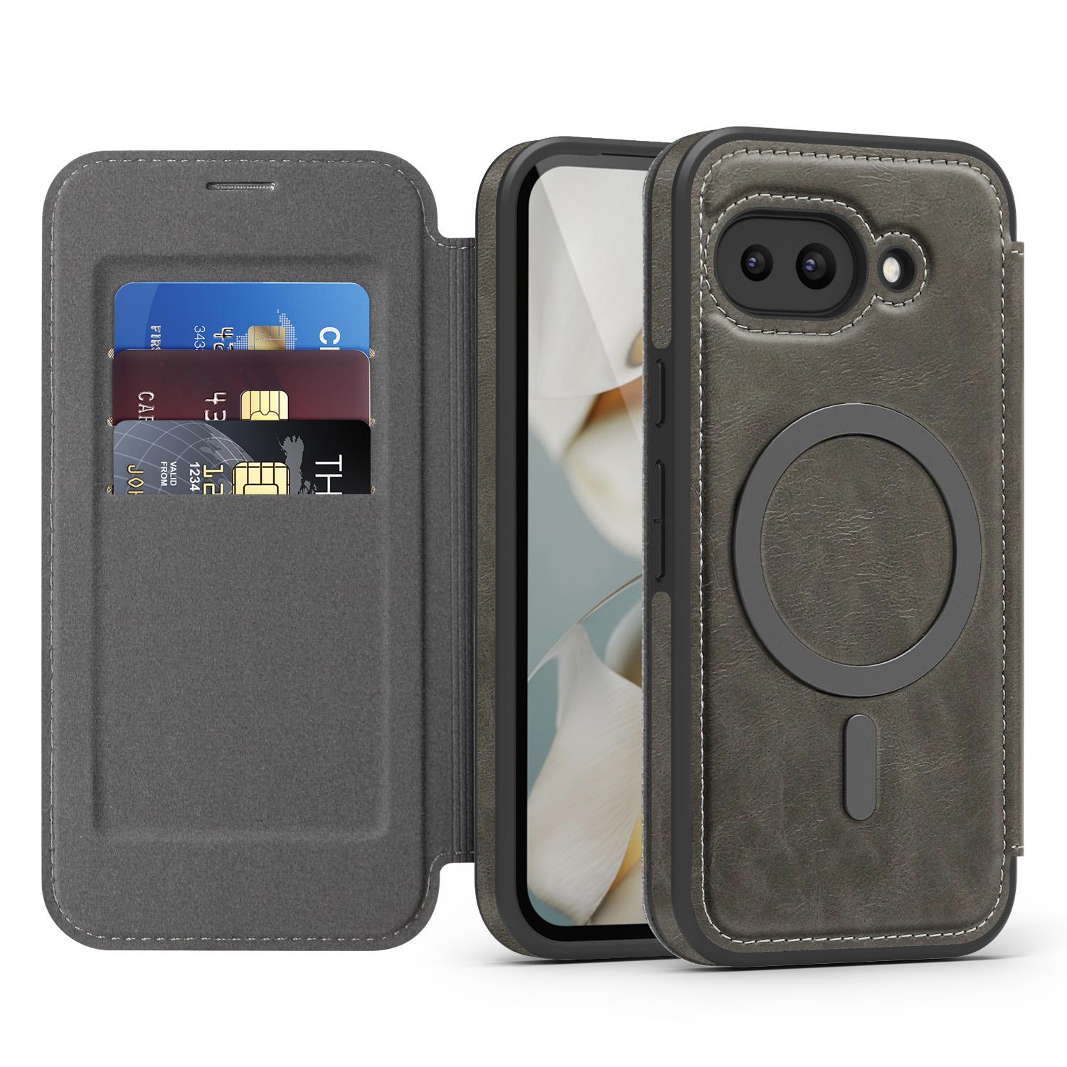 For Google Pixel 9a Case Compatible with MagSafe RFID Blocking Card Holder Leather Phone Cover Brown
For Google Pixel 9a Case Compatible with MagSafe RFID Blocking Card Holder Leather Phone Cover Brown