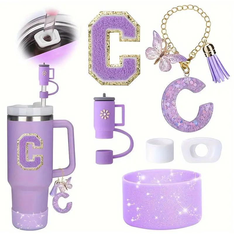 6PCS Purple Cup Accessories Set For Stanley Cup 30&40oz Silicone Straw Topper And Boot Spill Proof Stopper Letter Pendants
6PCS Purple Cup Accessories Set For Stanley Cup 30&40oz Silicone Straw Topper And Boot Spill Proof Stopper Letter Pendants