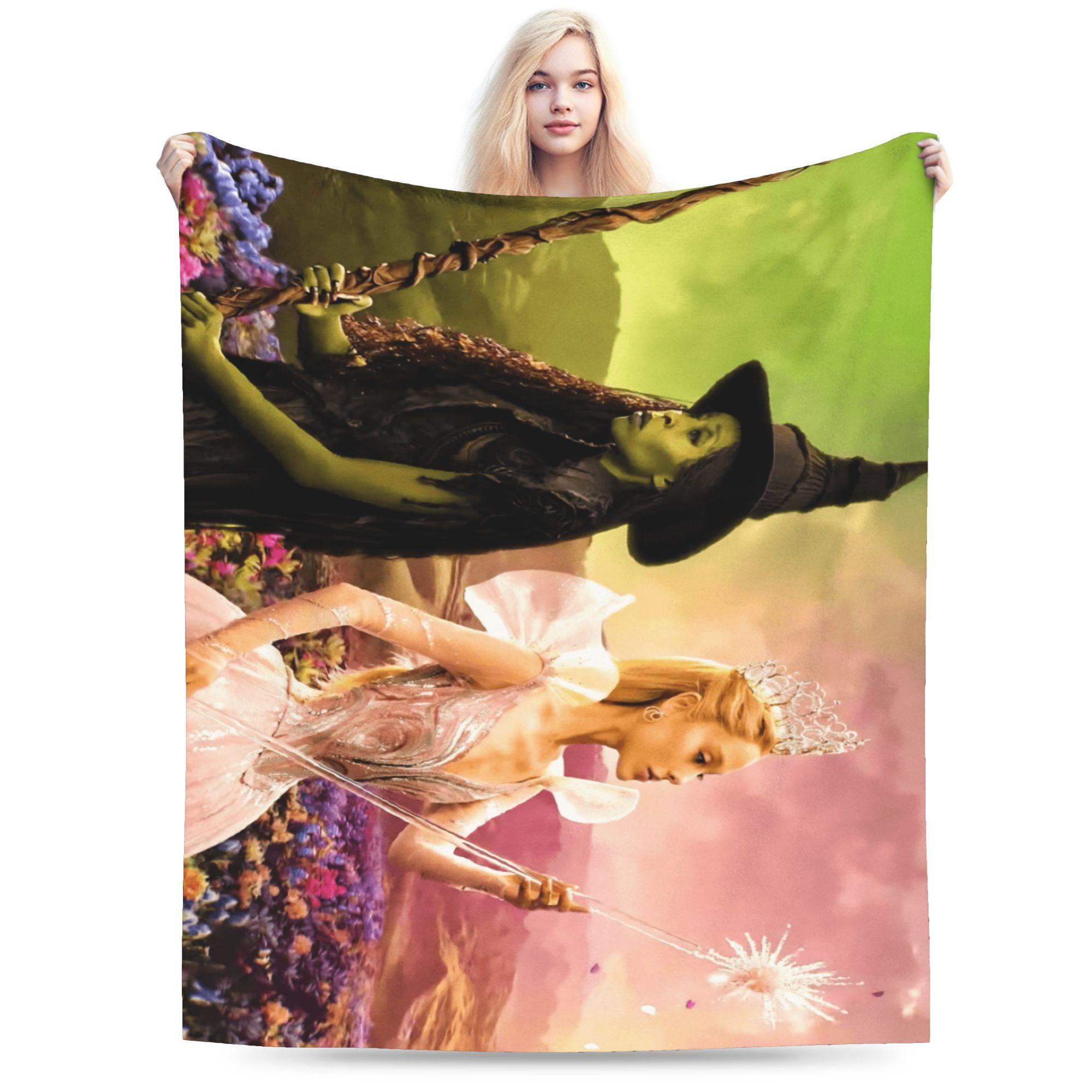 W-Wicked 2 Musical Movie Glinda Elphaba Blanket Soft Warm Print Plush Throw Blanket Bedroom Flannel Bedspread Bed Cover 75x90cm
W-Wicked 2 Musical Movie Glinda Elphaba Blanket Soft Warm Print Plush Throw Blanket Bedroom Flannel Bedspread Bed Cover 75x90cm