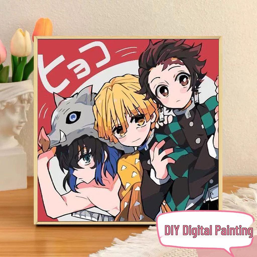 Demon Slayer DIY Anime Digital Oil Painting Kit for Kids 20*20cm Board + Eco-friendly Paint + Brush
Demon Slayer DIY Anime Digital Oil Painting Kit for Kids 20*20cm Board + Eco-friendly Paint + Brush