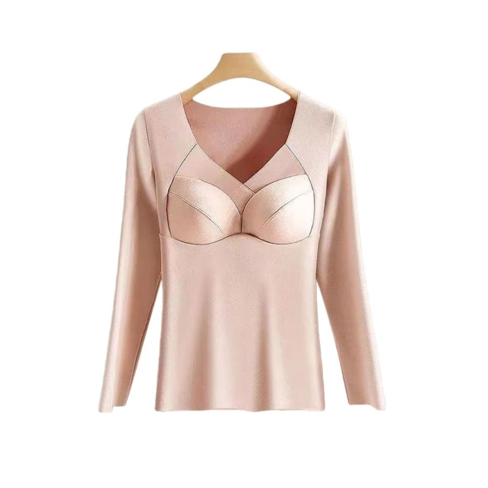 BEPAN V Mesh Neck Women Thermal Clothes Invisible Velvet Fleece Thermal Underwear Feel Heating Lingerie Warmth Long Tops Autumn Winter 1XL телесный
BEPAN V Mesh Neck Women Thermal Clothes Invisible Velvet Fleece Thermal Underwear Feel Heating Lingerie Warmth Long Tops Autumn Winter 1XL телесный