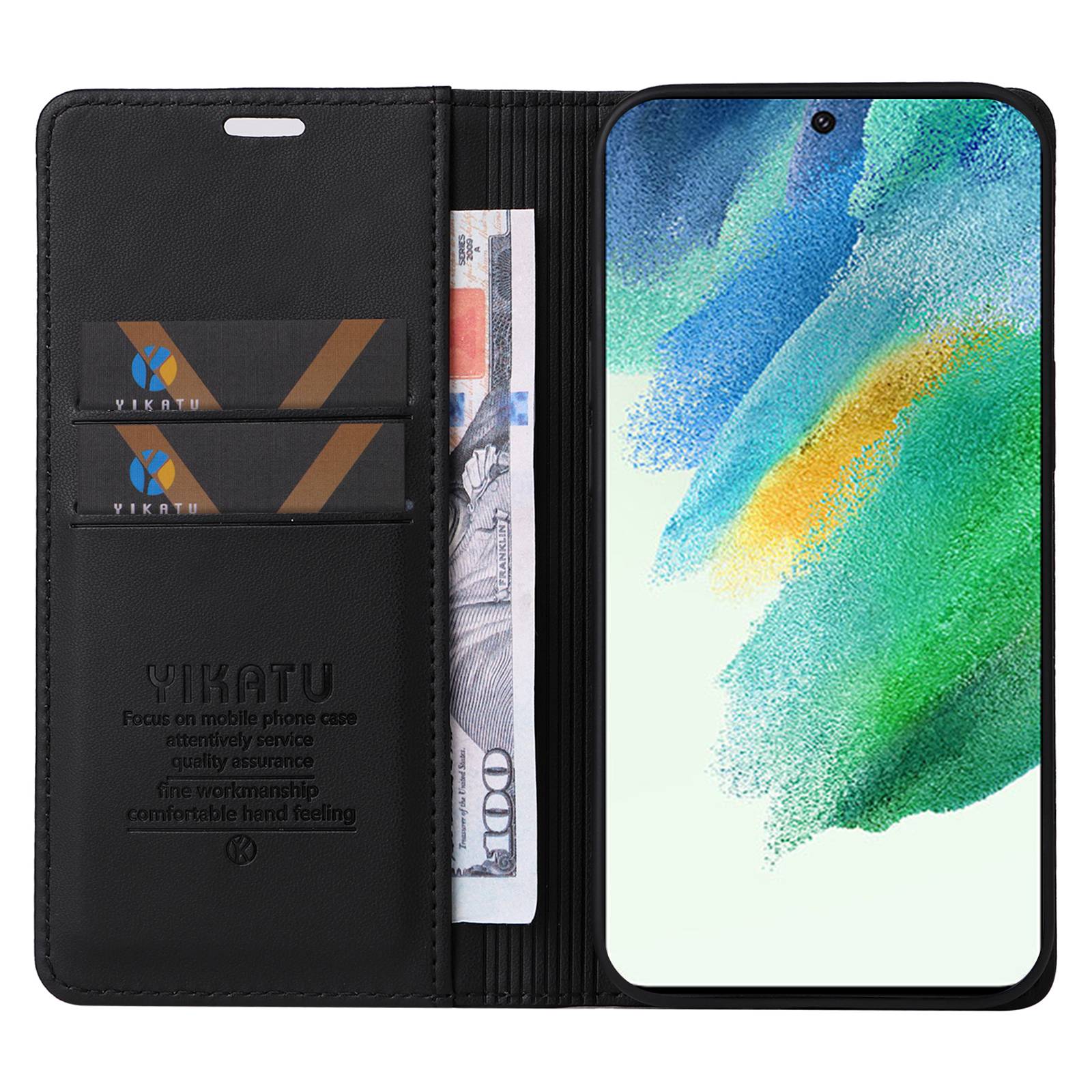 YIKATU Full Protection Phone Case for Samsung Galaxy S21 FE 5G,YK- 001 Magnetic Closure Anti-drop Phone Flip Leather Cover Wallet Stand Black
YIKATU Full Protection Phone Case for Samsung Galaxy S21 FE 5G,YK- 001 Magnetic Closure Anti-drop Phone Flip Leather Cover Wallet Stand Black