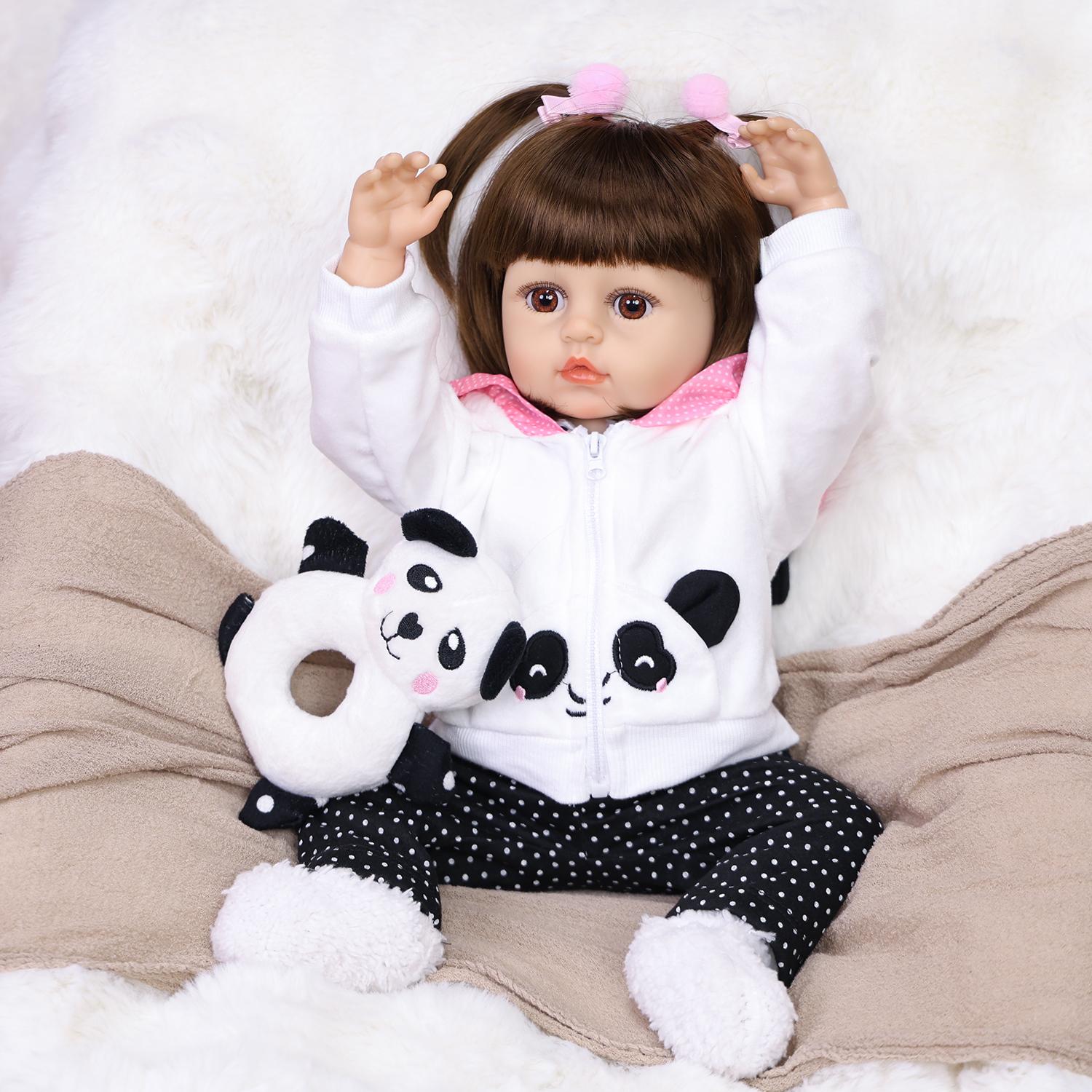 18 Inch Lifelike Full Silicone Vinyl Reborn Baby Doll 3D Skin Newborn Girls Doll Children Birthday Gift 18 inch
18 Inch Lifelike Full Silicone Vinyl Reborn Baby Doll 3D Skin Newborn Girls Doll Children Birthday Gift 18 inch