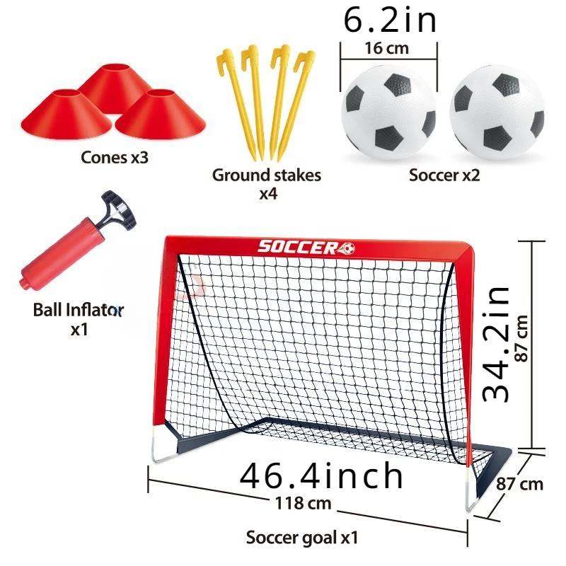 Kids Mini Soccer Goal Sets Backyard Mini Netball Set With Pump Portable Folding Youth Soccer Goal Sets Football Toy For Kids
Kids Mini Soccer Goal Sets Backyard Mini Netball Set With Pump Portable Folding Youth Soccer Goal Sets Football Toy For Kids