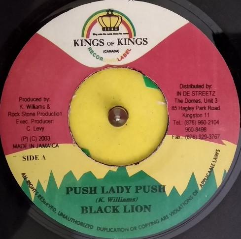 7inch Record BLACK LION, CAPLETON, GENIE SLICK - Push Lady Push / Baby I Love You NONE Kings of Kings 2003 Jamaica Reggae, Ska & Dub Used
7inch Record BLACK LION, CAPLETON, GENIE SLICK - Push Lady Push / Baby I Love You NONE Kings of Kings 2003 Jamaica Reggae, Ska & Dub Used