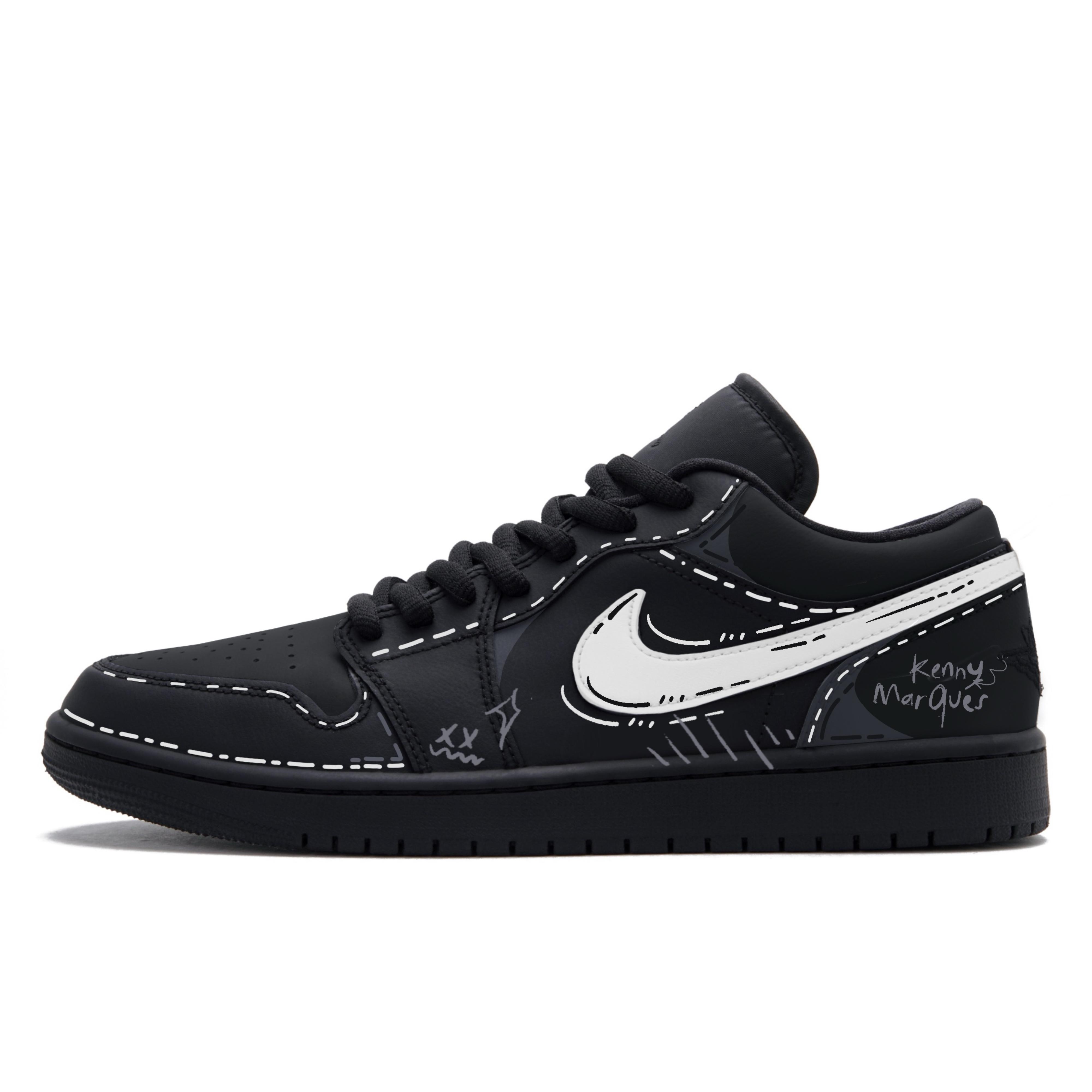 Jordan Air Jordan 1 Kenny s Sketch Leather Low top Vintage Basketball Shoes Unisex Black White 553558-093(Team861-Kenny) 44.5
Jordan Air Jordan 1 Kenny s Sketch Leather Low top Vintage Basketball Shoes Unisex Black White 553558-093(Team861-Kenny) 44.5
