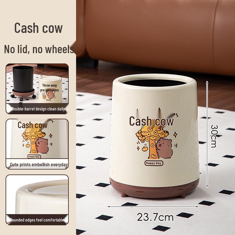 Wheeled Capybara Trash Can: Stylish, Lidded Sanitary Bin for Living Room, Bedroom, or Bathroom
Wheeled Capybara Trash Can: Stylish, Lidded Sanitary Bin for Living Room, Bedroom, or Bathroom