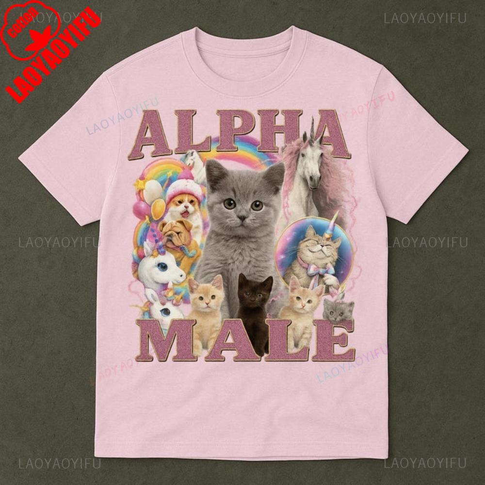 Alpha Unisex Funny Kitten Tops Cat Meme Printed TShirt Unicorn Rainbow Tee Cat Lover Gift TShirt Hip Hop Y2K Unisex Women Streetwear S
Alpha Unisex Funny Kitten Tops Cat Meme Printed TShirt Unicorn Rainbow Tee Cat Lover Gift TShirt Hip Hop Y2K Unisex Women Streetwear S