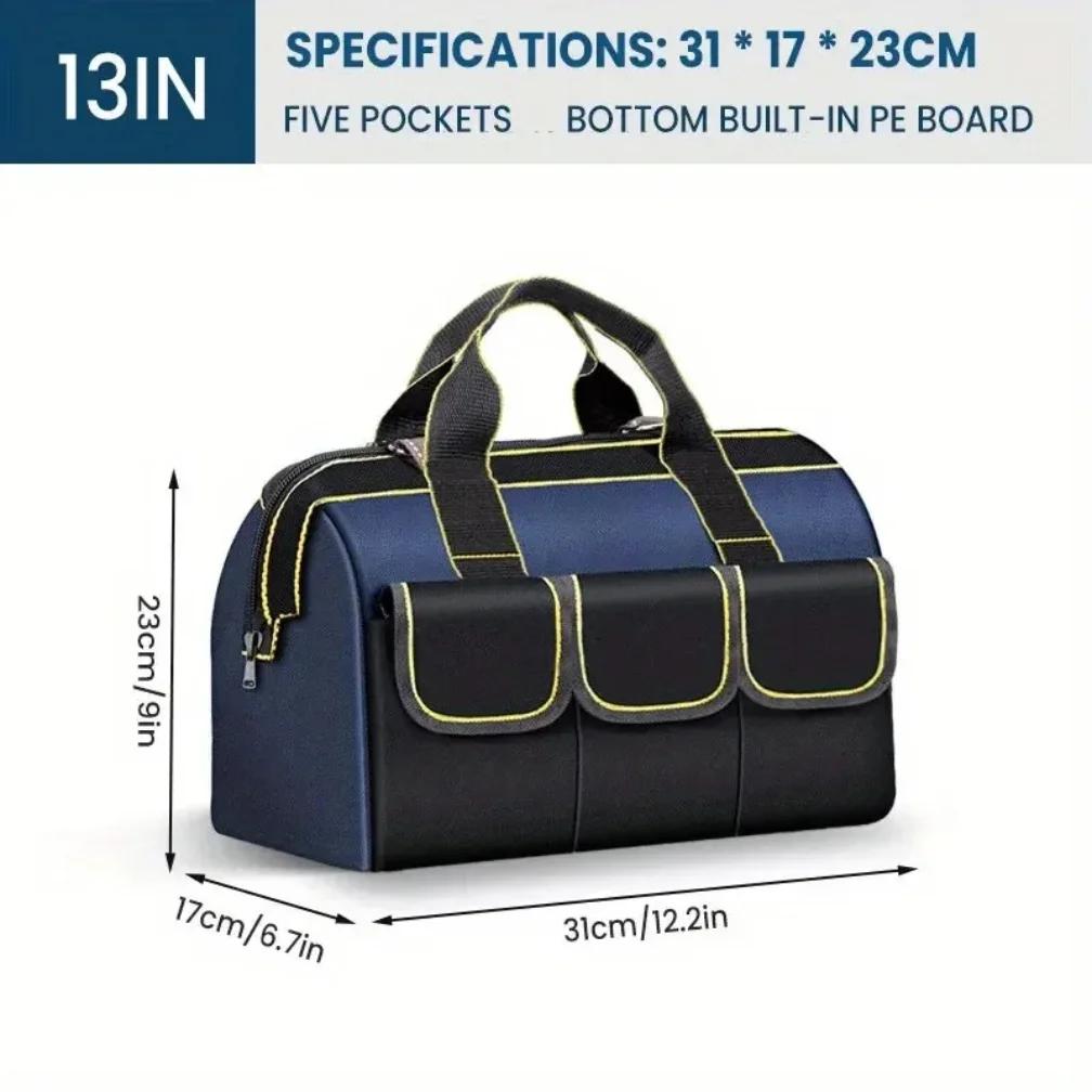 13 inch/20 inch tool kit Oxford cloth wear-resistant, waterproof, high-capacity electrical and woodworking portable storage bag
13 inch/20 inch tool kit Oxford cloth wear-resistant, waterproof, high-capacity electrical and woodworking portable storage bag