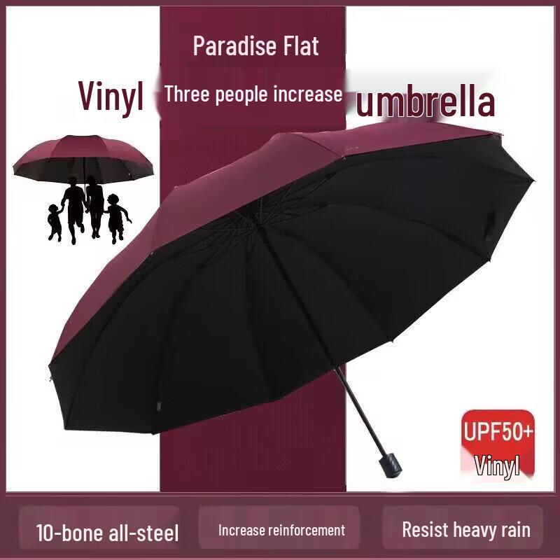 Paradise Umbrella Reinforced 10-Rib UV Sun/Rain Umbrella 130cm Diameter
Paradise Umbrella Reinforced 10-Rib UV Sun/Rain Umbrella 130cm Diameter