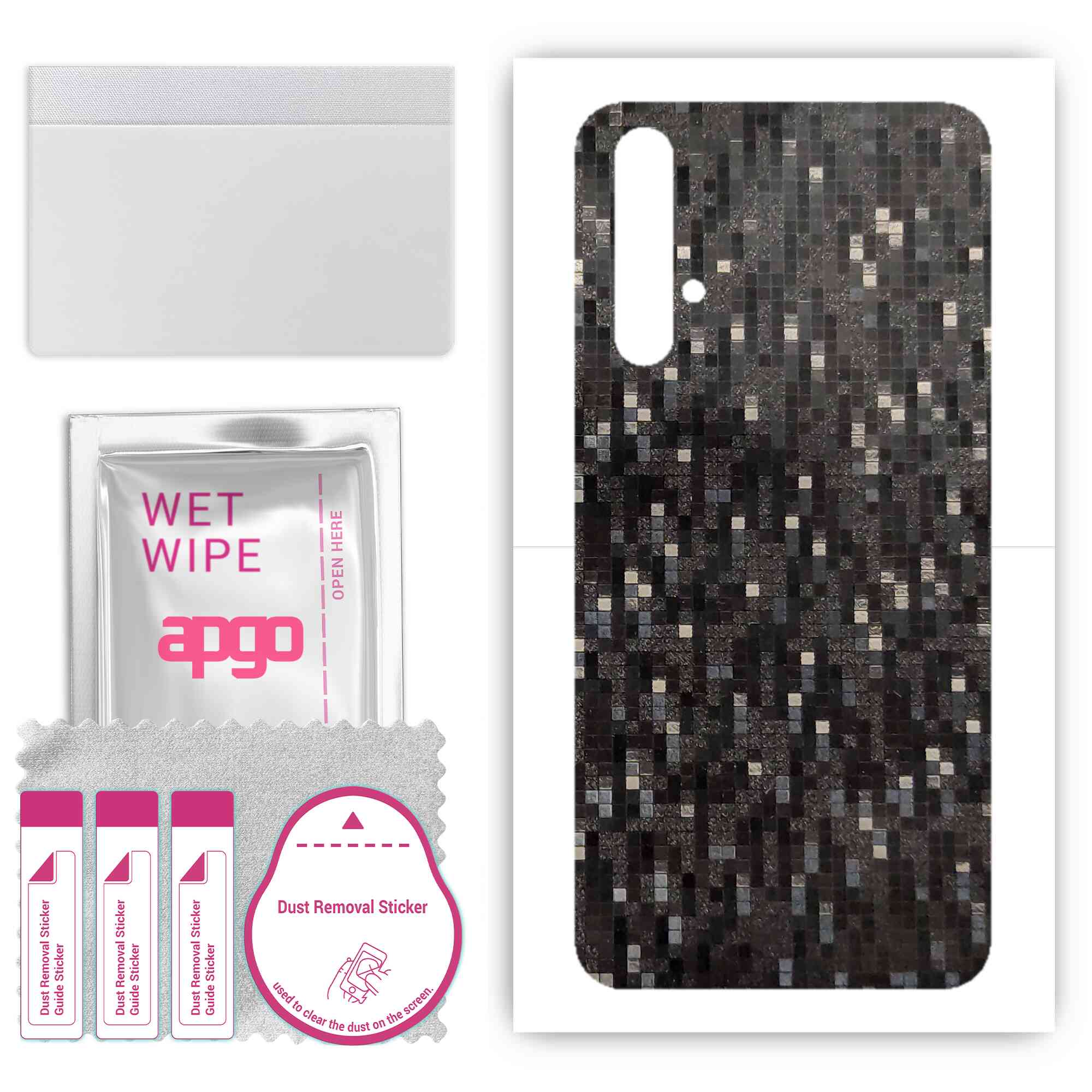 Apgo Protective Skin Sticker для задньої панелі, сумісної з Huawei nova 5T, Wrap Film, Foil, Vinyl - Pattern Carbon Black Pixel
Apgo Protective Skin Sticker для задньої панелі, сумісної з Huawei nova 5T, Wrap Film, Foil, Vinyl - Pattern Carbon Black Pixel