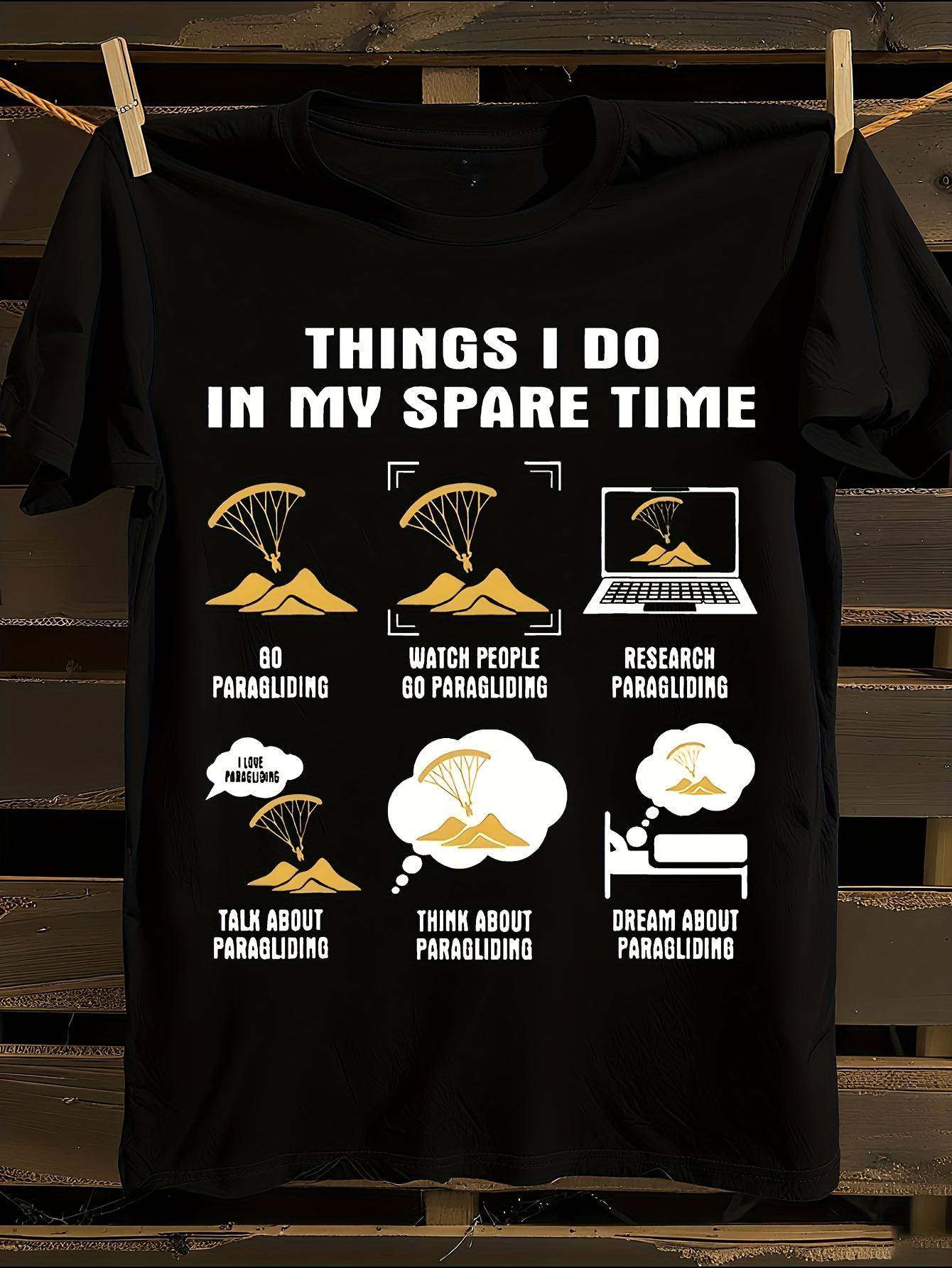 Funny Paragliding T-Shirt Mens Tshirt Womens Tshirts with Letters Print Short Sleeves T-Shirt Casual Street Tee Shirt Top M
Funny Paragliding T-Shirt Mens Tshirt Womens Tshirts with Letters Print Short Sleeves T-Shirt Casual Street Tee Shirt Top M