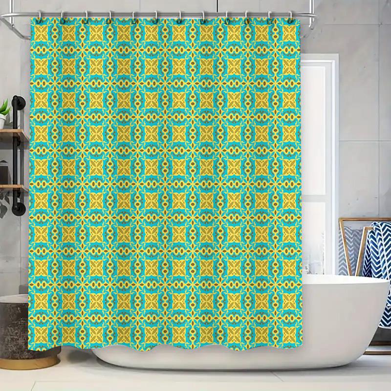 Blue Yellow Printed Shower Curtain Bathroom Decor Waterproof Fabric 3D Modern Floral Shower Curtains For Home Decoration W60H190(CM)-1 Pcs
Blue Yellow Printed Shower Curtain Bathroom Decor Waterproof Fabric 3D Modern Floral Shower Curtains For Home Decoration W60H190(CM)-1 Pcs