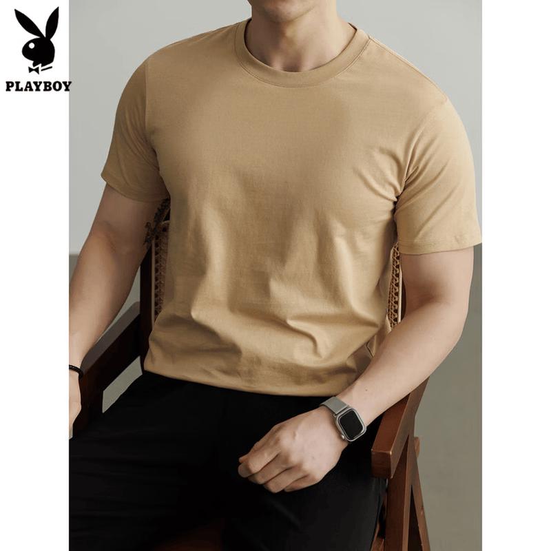 PLAYBOY Men s Solid Round Neck 100% Cotton Short Sleeve T-Shirt 4XL
PLAYBOY Men s Solid Round Neck 100% Cotton Short Sleeve T-Shirt 4XL