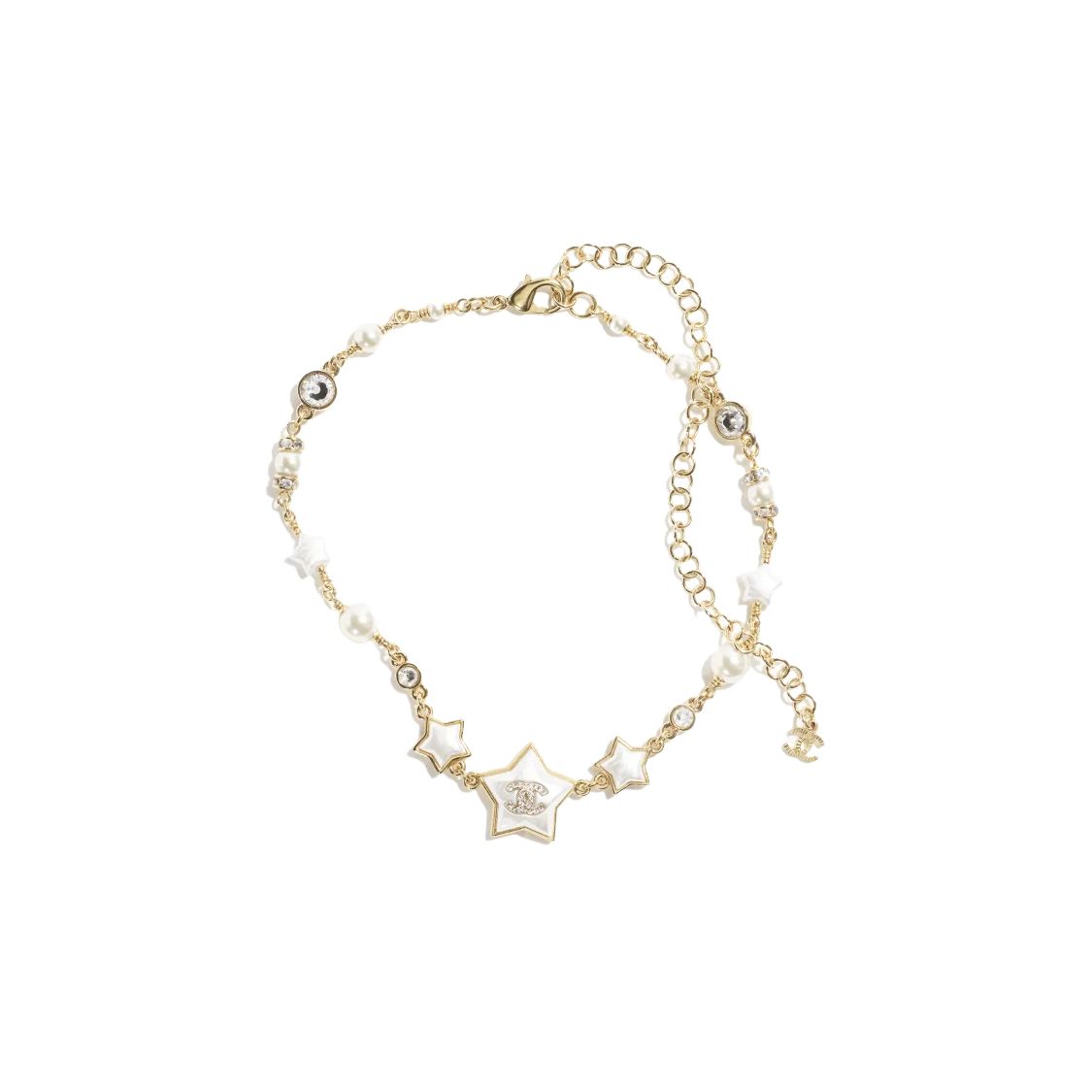Chanel CC Double C Star Resin Pearl Necklace Women necklace Off-White ABC430-B15472-NU624 F,Ivory
Chanel CC Double C Star Resin Pearl Necklace Women necklace Off-White ABC430-B15472-NU624 F,Ivory