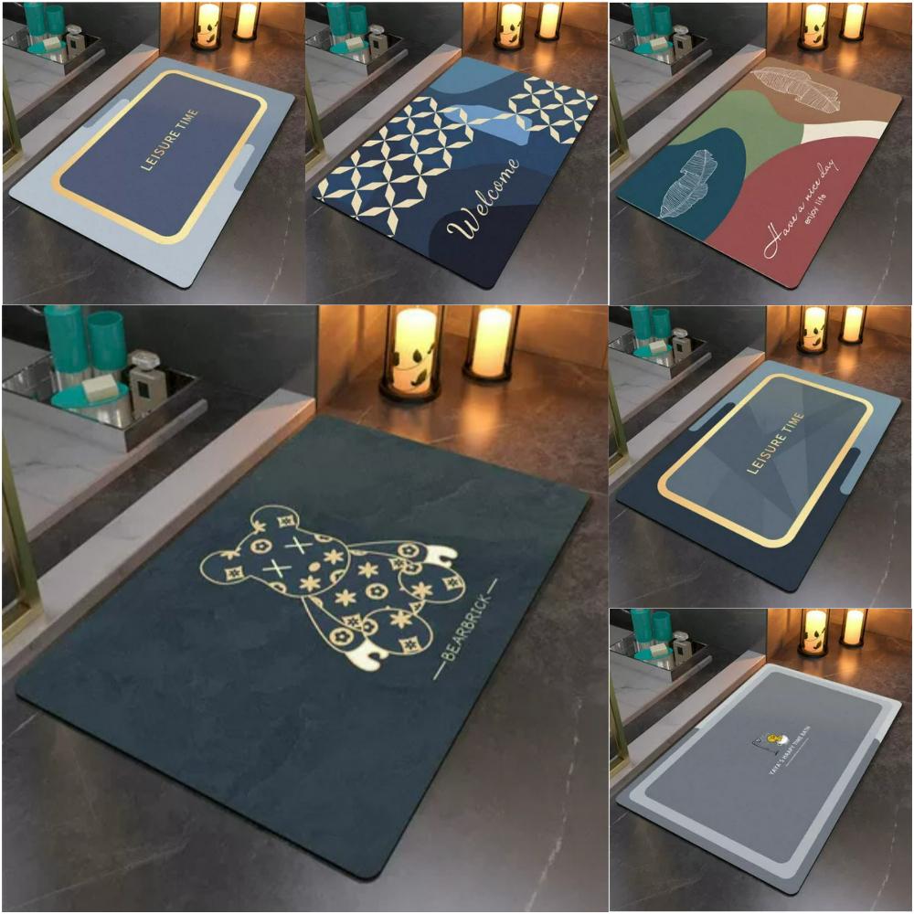 Luxury Modern Striped Diatomaceous Earth Bath Mat Ultra Absorbent Quick Dry NonSlip Shower mat For Elegant Bathroom Toilet Decor 40x60CM
Luxury Modern Striped Diatomaceous Earth Bath Mat Ultra Absorbent Quick Dry NonSlip Shower mat For Elegant Bathroom Toilet Decor 40x60CM