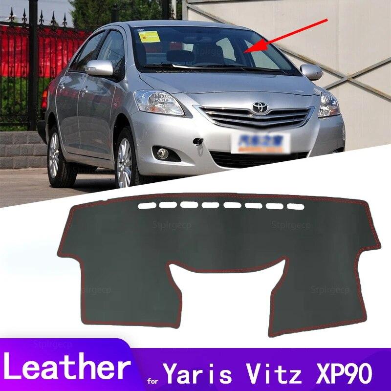 Кожаный коврик для приборной панели для Toyota Vios Yaris Belta Soluna XP90 2008 ~ 2013, коврик для приборной панели, ковер, аксессуары для стайлинга автомобилей
Кожаный коврик для приборной панели для Toyota Vios Yaris Belta Soluna XP90 2008 ~ 2013, коврик для приборной панели, ковер, аксессуары для стайлинга автомобилей